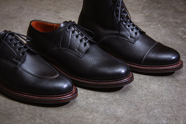 Black Hatchgrain Shell Cordovan