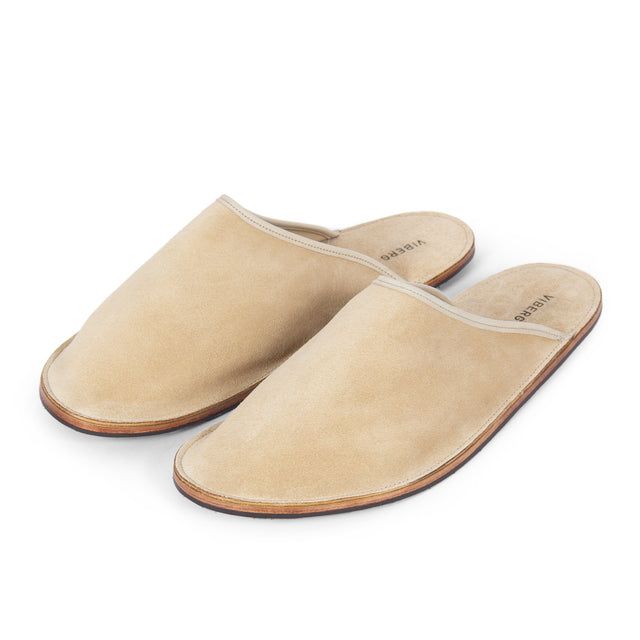 Slide - Desert Sand Janus Calf Suede - VIBERG