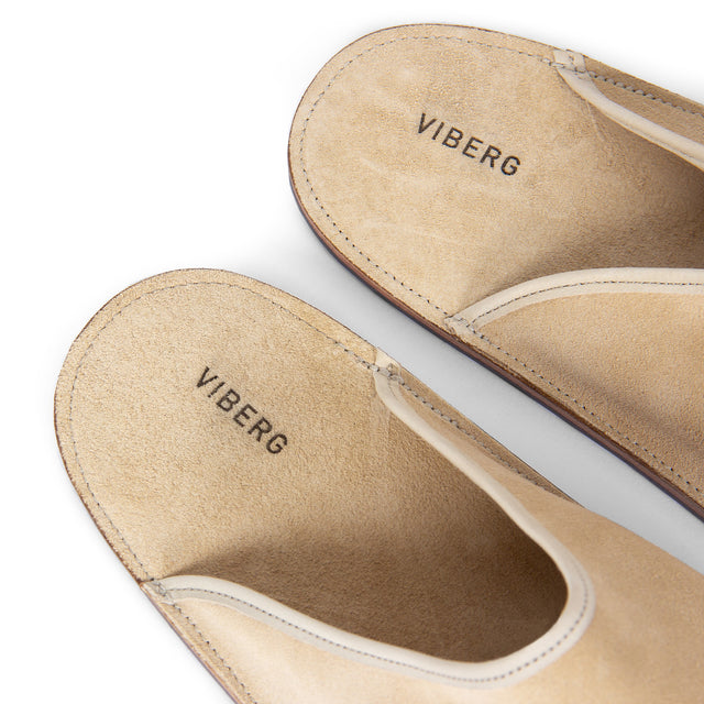 Slide - Desert Sand Janus Calf Suede - VIBERG