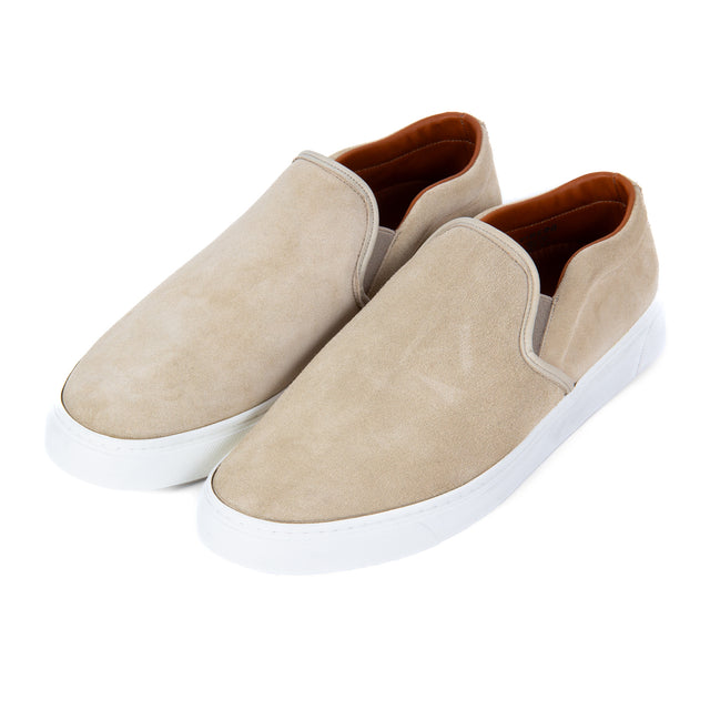 Slip On - Desert Sand Janus Calf Suede - VIBERG