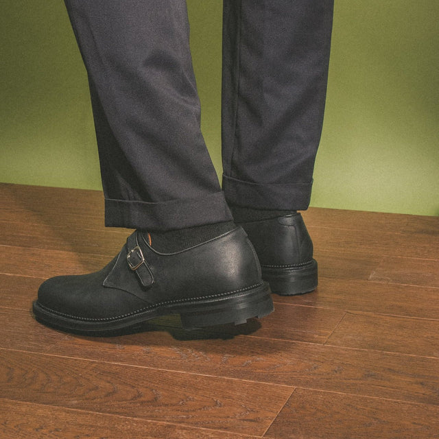 Regent Shoe - Black Waxy Commander - VIBERG