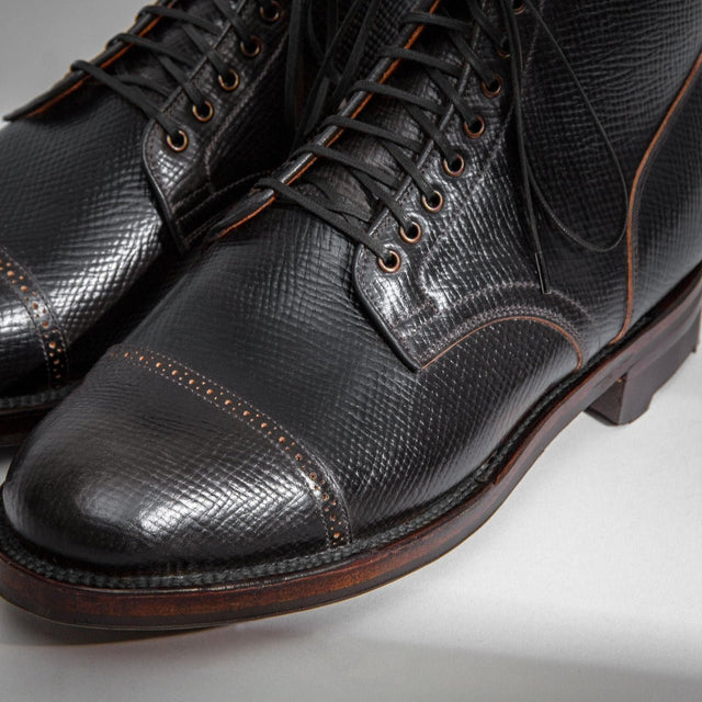 Service Boot® 2030 BCT - Black Hatchgrain Shell Cordovan® (Preorder) - VIBERG