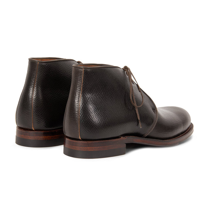 Uplands Boot - Mahogany Hatchgrain Shell Cordovan® - VIBERG